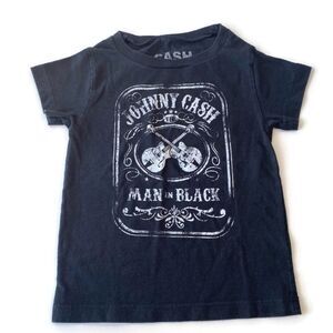 Kids Johnny Cash Graphic Tshirt Sz 5T